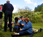 on the banks of the taff